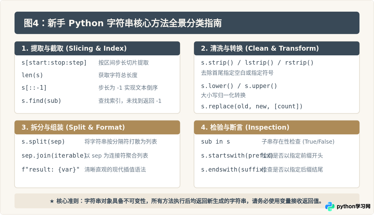 适合新手的Python字符串处理基础代码