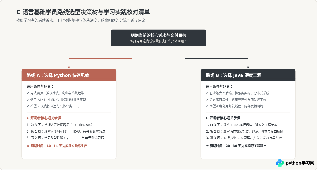 有C语言基础后，学Python和Java哪个更快