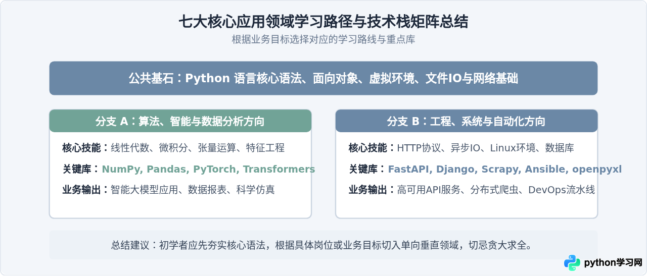 Python主要用在哪些方面？七大核心应用领域全景解析