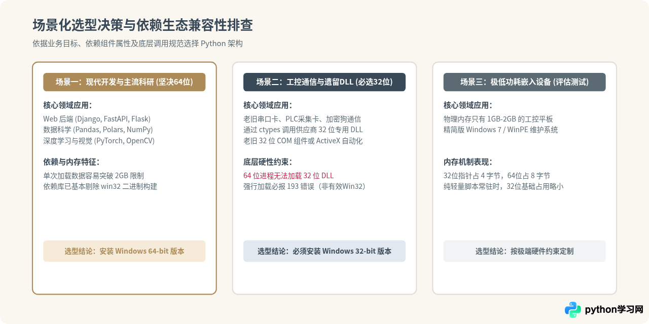 Windows系统怎么选Python安装包？32位与64位区别详解