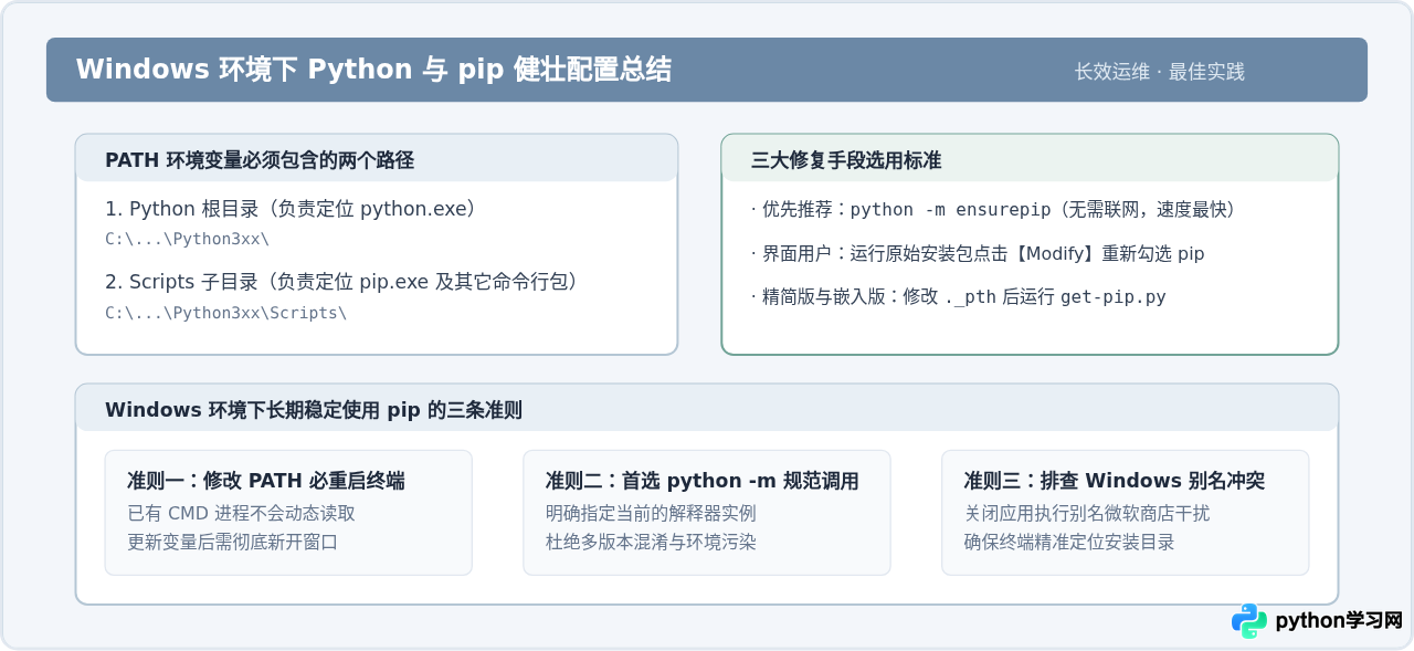 Windows下Python安装后没有pip的修复方法