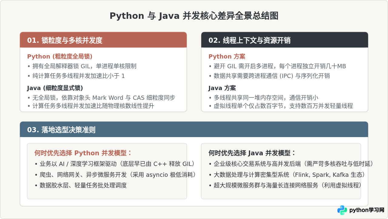 Python和Java在并发处理上的差异：多线程与GIL限制