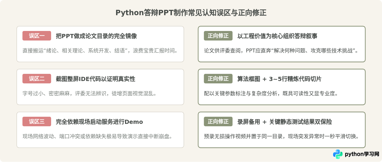 Python项目答辩PPT标准结构：从选题背景到技术实现的完整框架