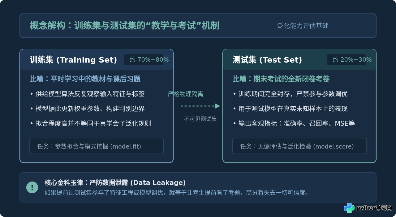 Python机器学习中的test set是什么？sklearn训练集与测试集划分