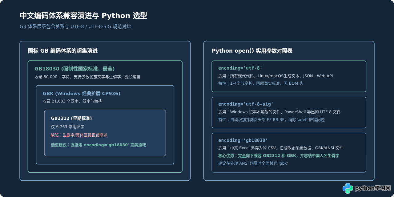 Python读取中文文件报UnicodeDecodeError的排查与修复方法