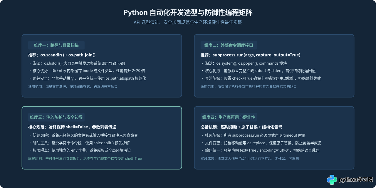 Python os与subprocess模块实战：实现系统文件管理与命令执行自动化