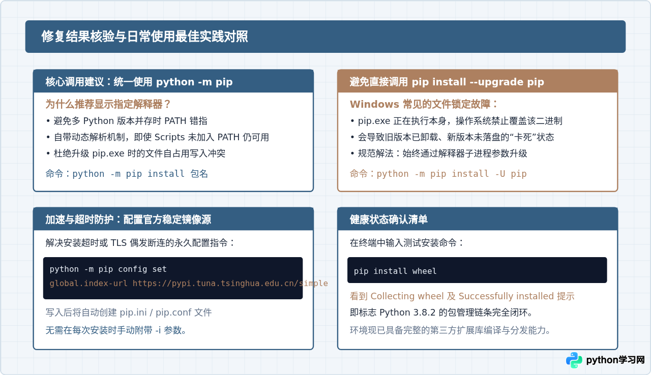 解决Python 3.8.2安装后pip不可用或报错的问题