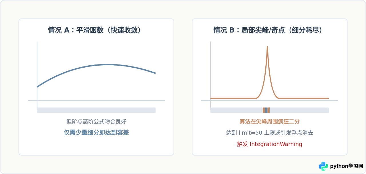 Python积分计算报错或结果不收敛怎么办？常见问题分析