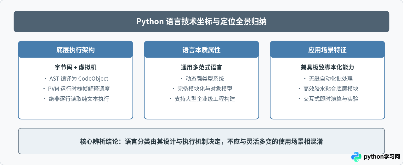 Python是脚本语言吗：解释执行机制与语言分类辨析