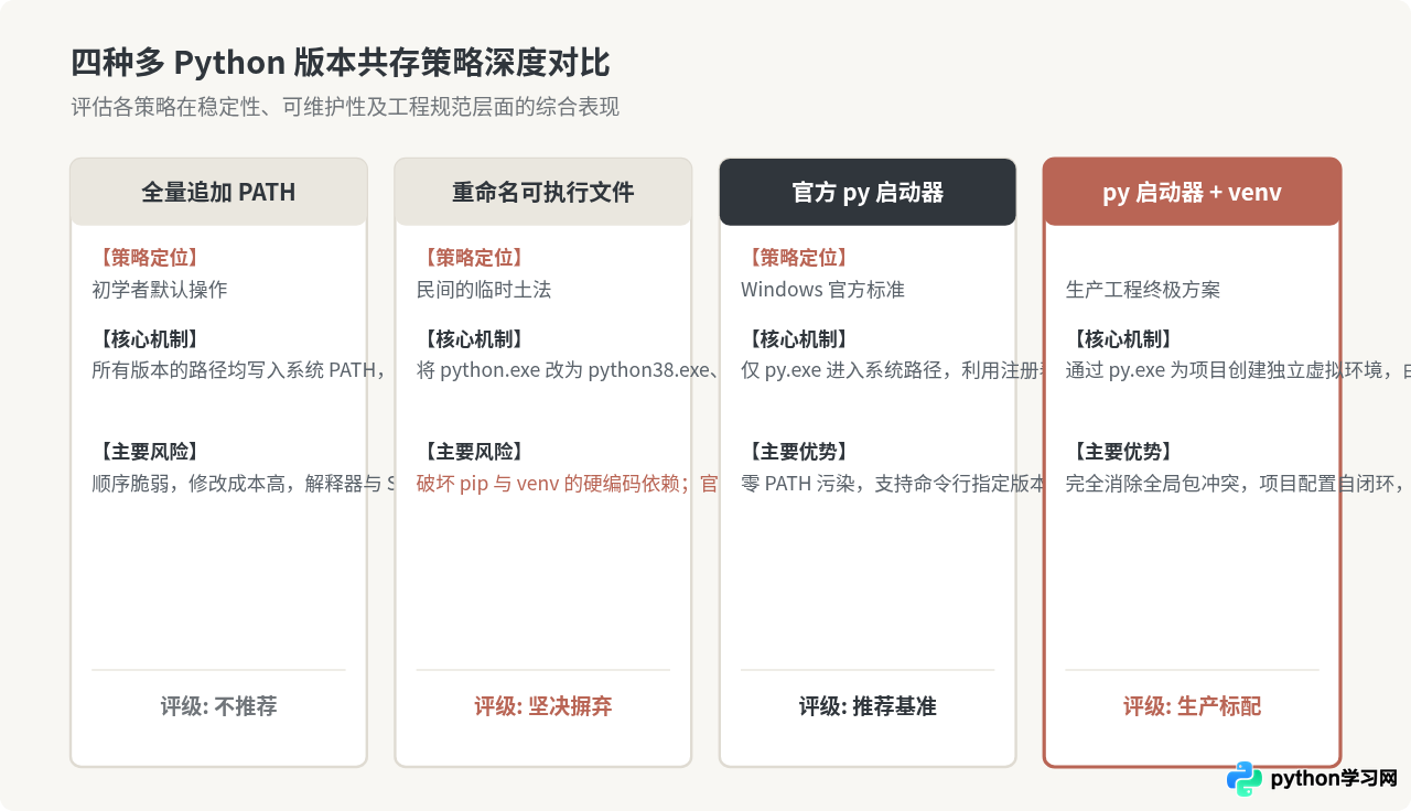 Windows下同时安装多个Python版本时的环境变量配置策略