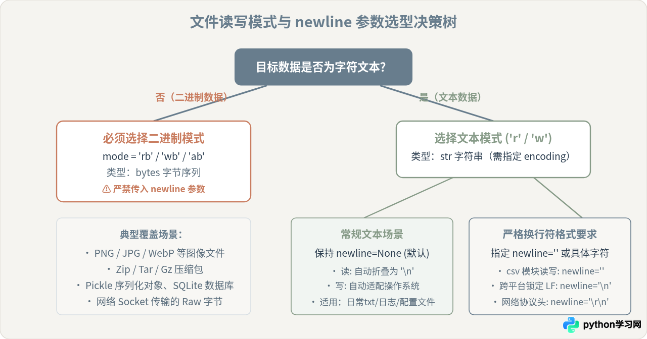 Python文本模式与二进制模式读写文件的换行符处理差异