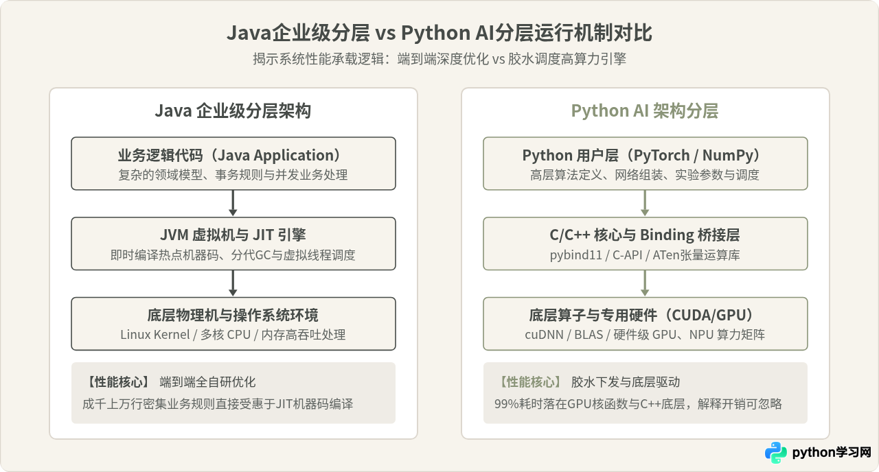 为什么企业级系统多用Java而AI领域首选Python