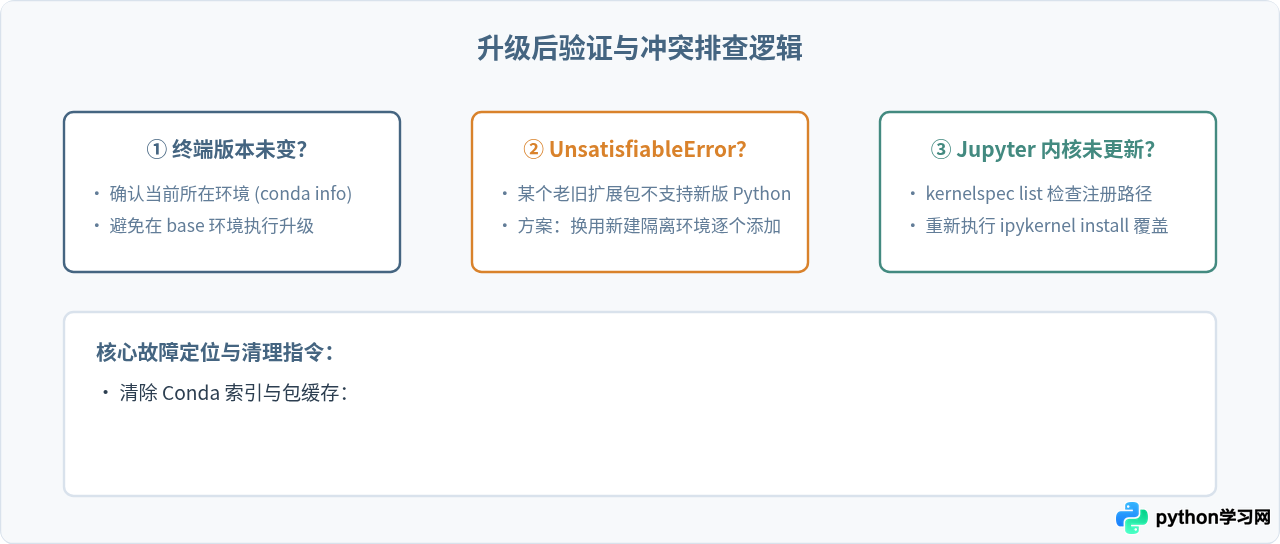Anaconda环境中怎么单独升级Python内核版本