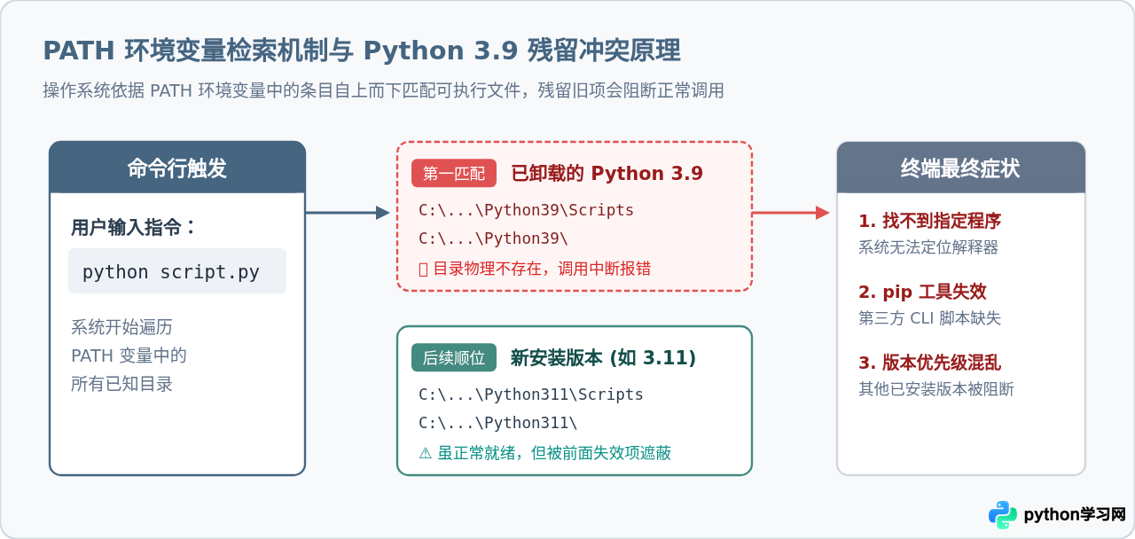 卸载Python 3.9后怎么清理PATH环境变量