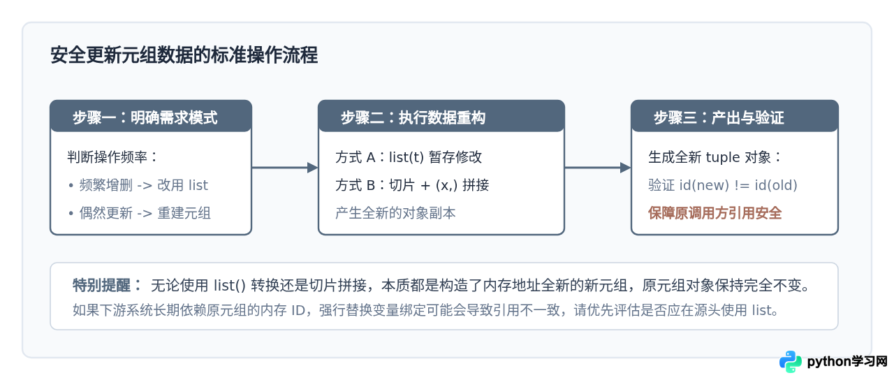 Python元组不可变是什么意思？尝试修改会报什么错