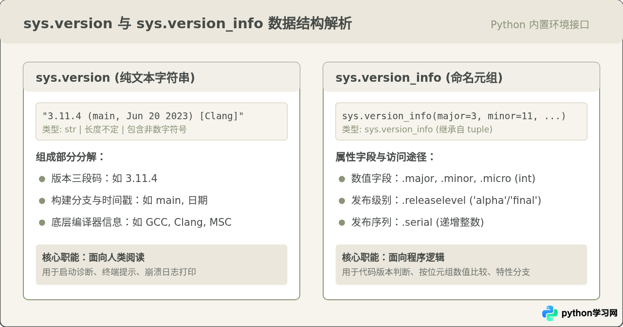 sys.version与sys.version_info：Python中获取版本信息的两种方式