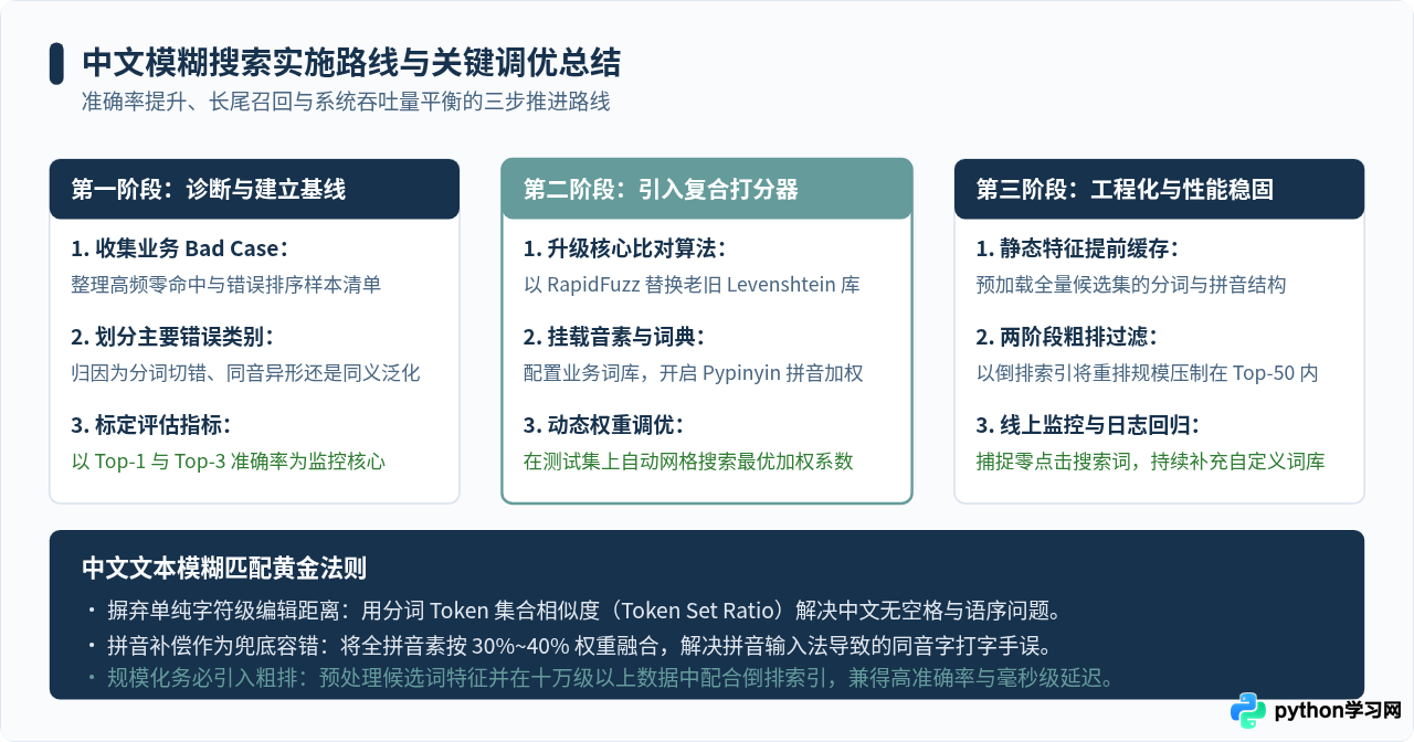 Python中文文本模糊搜索准确率低的解决方法