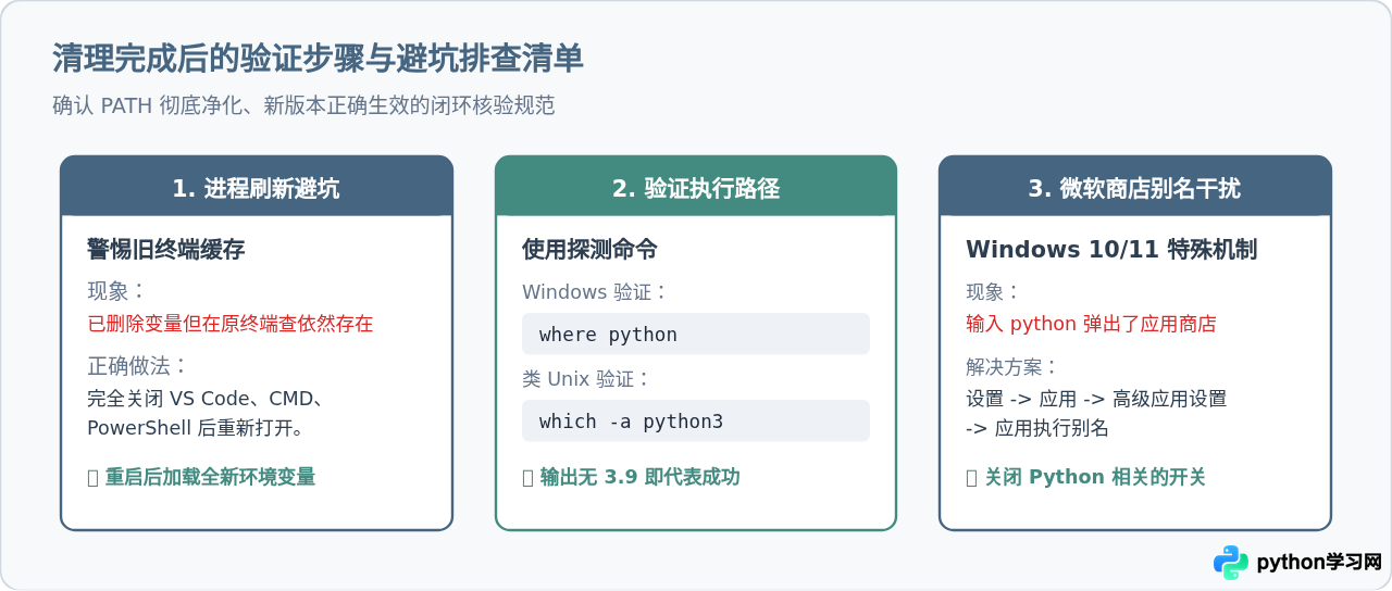 卸载Python 3.9后怎么清理PATH环境变量