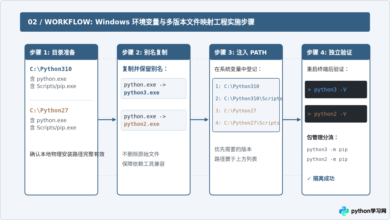 怎么同时配置Python 3和Python 2的环境变量？