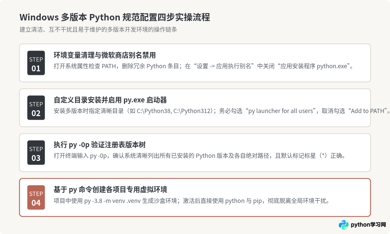 Windows下同时安装多个Python版本时的环境变量配置策略
