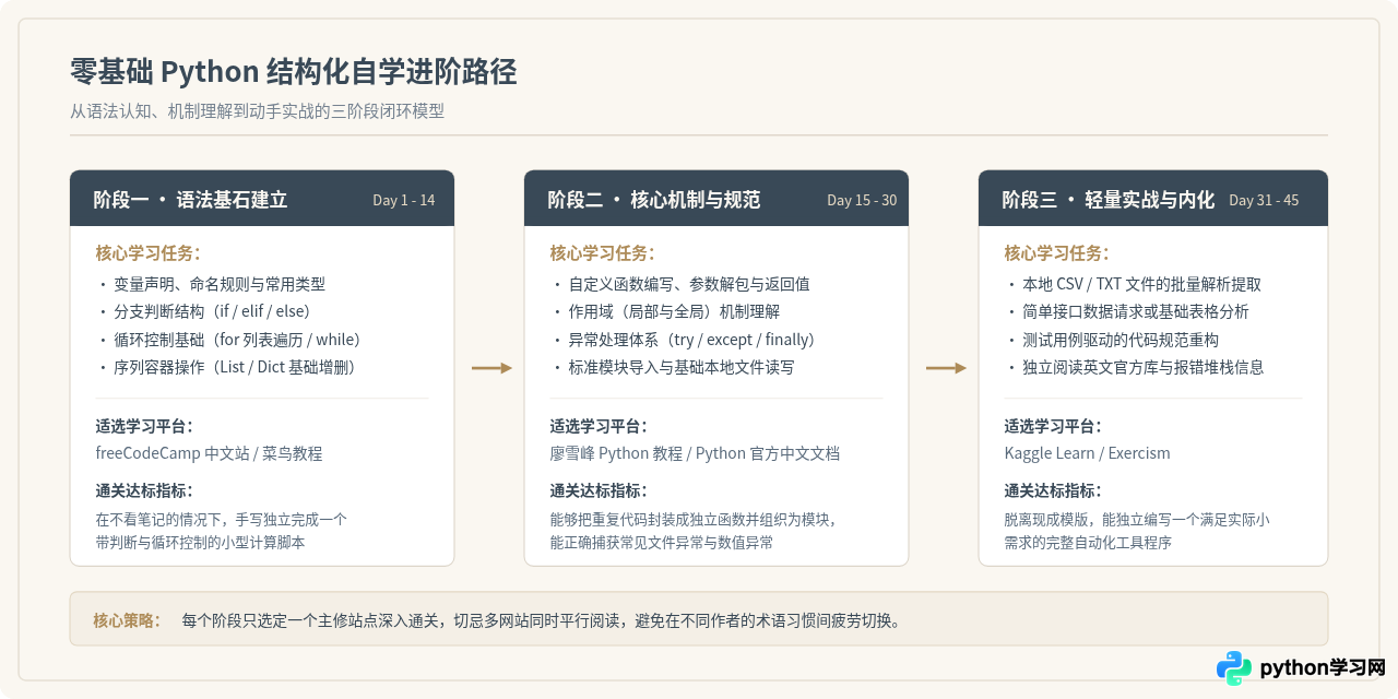 适合零基础新手的免费Python学习网站推荐