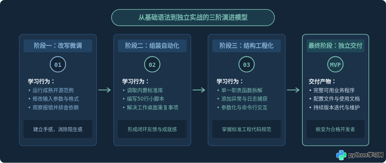 自学Python遇到瓶颈怎么办？从基础语法到项目实战的过渡策略