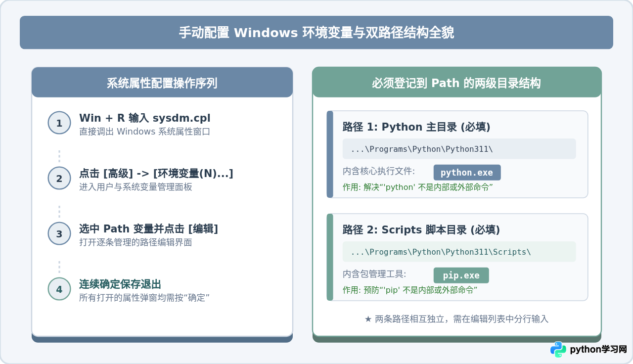 Python 3安装后提示'不是内部或外部命令'怎么办？