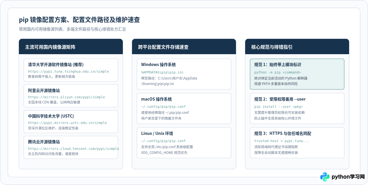 Python 3.10.1安装后必做：升级pip与配置国内镜像源