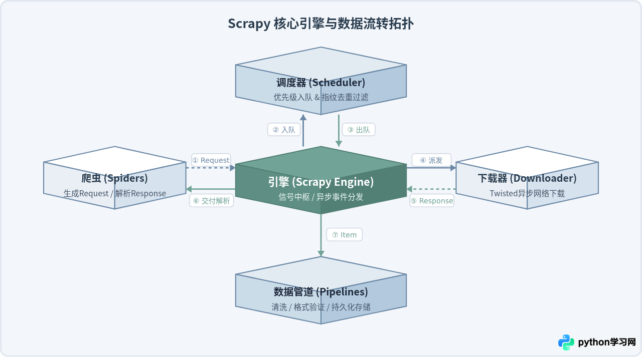 使用Scrapy框架构建高效Python数据抓取项目：从安装到分布式部署