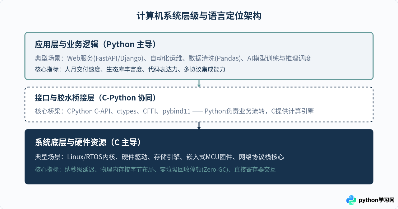 系统底层开发选C还是应用层开发选Python