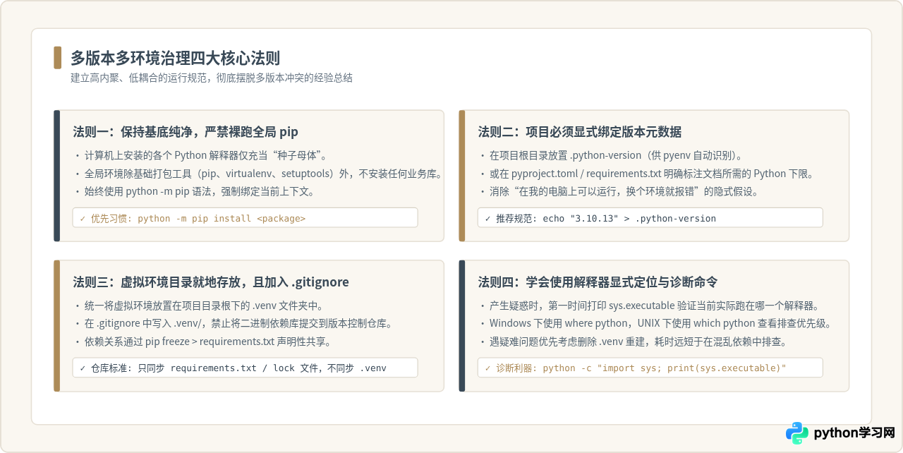 同一台电脑共存多个Python版本时的环境切换与管理