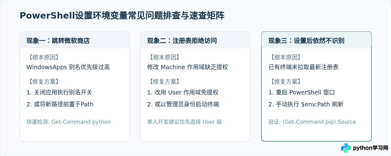 怎么使用PowerShell快速设置Windows下的Python环境变量