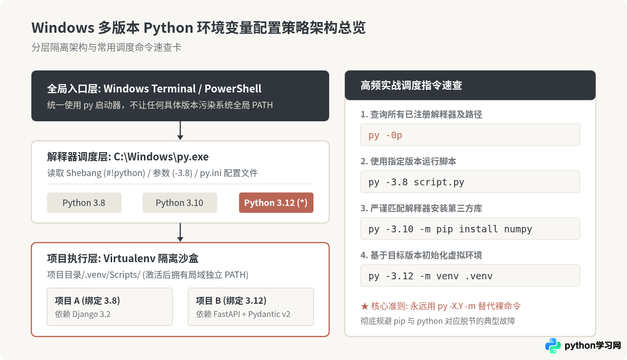 Windows下同时安装多个Python版本时的环境变量配置策略