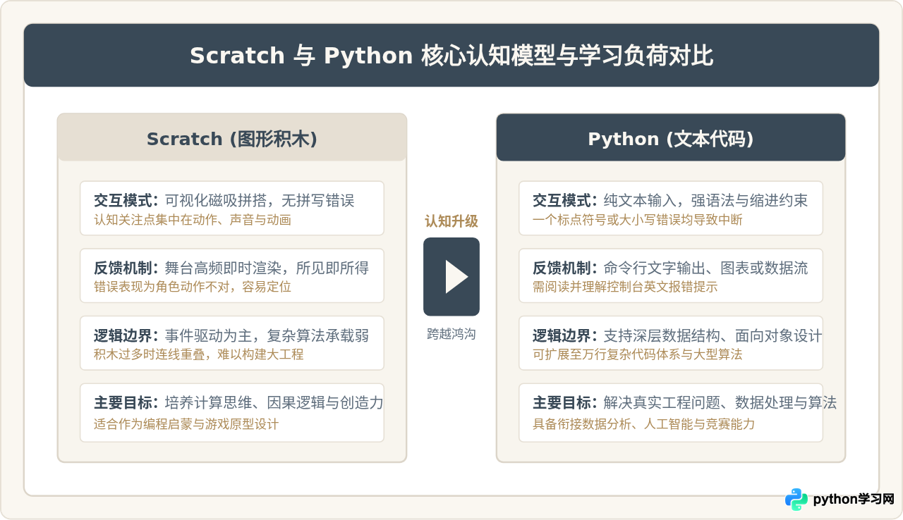 学完Scratch有必要转Python吗？少儿编程的进阶路径分析