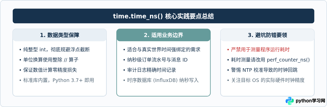 Python 3.7+怎么使用time.time_ns()获取高精度时间戳
