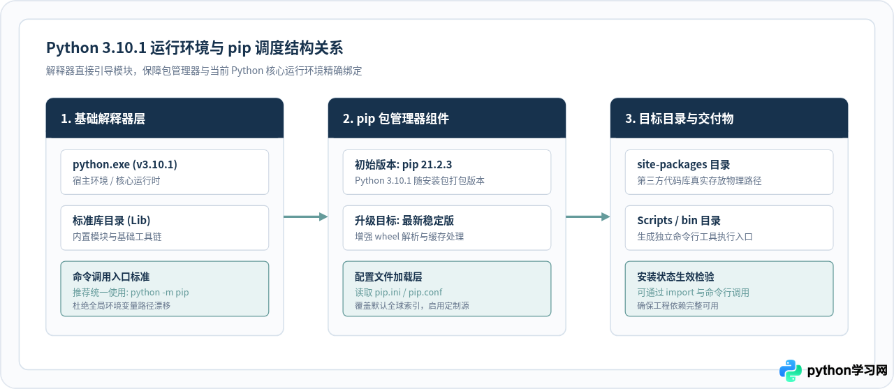 Python 3.10.1安装后必做：升级pip与配置国内镜像源