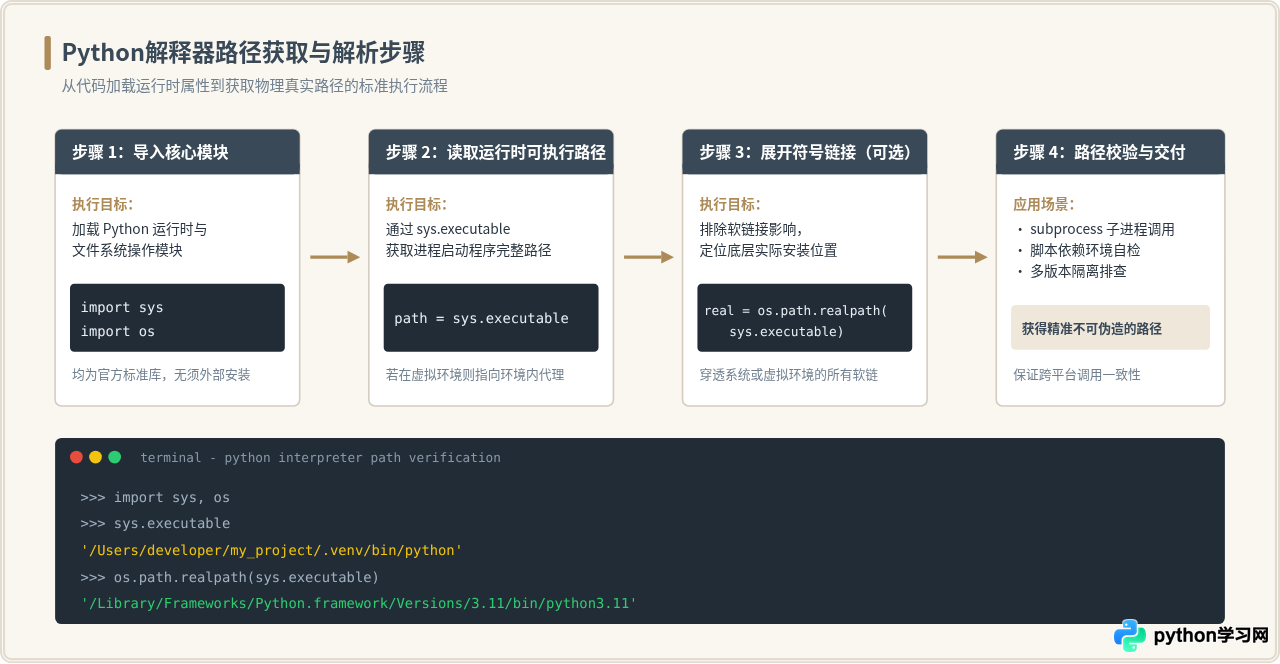 怎么用Python代码获取当前解释器的安装路径