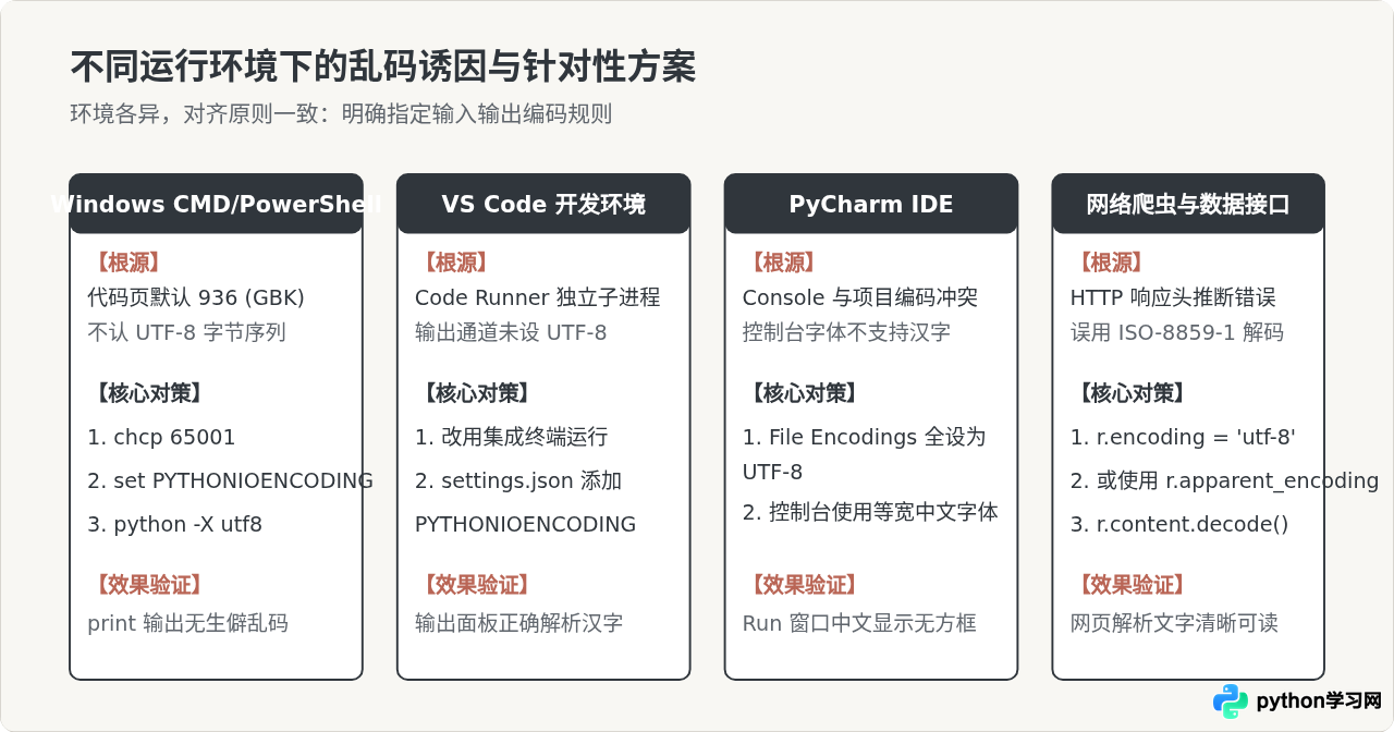 Python代码运行结果出现乱码怎么解决