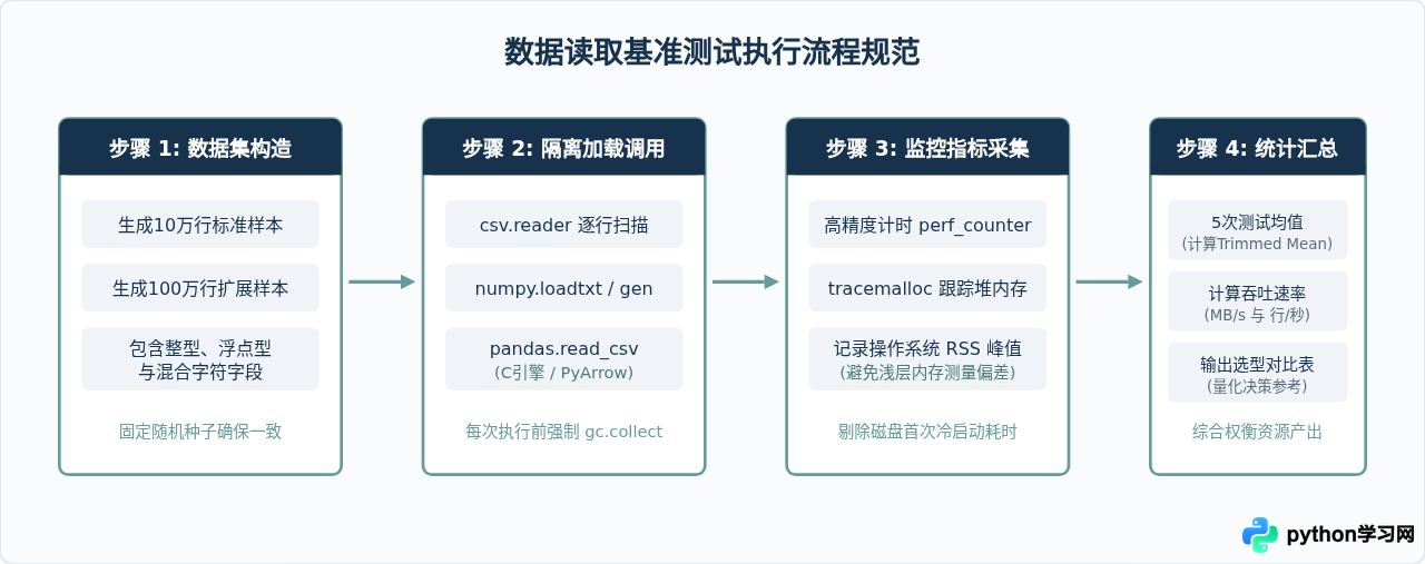 Python中pandas、csv模块和numpy读取数据性能对比