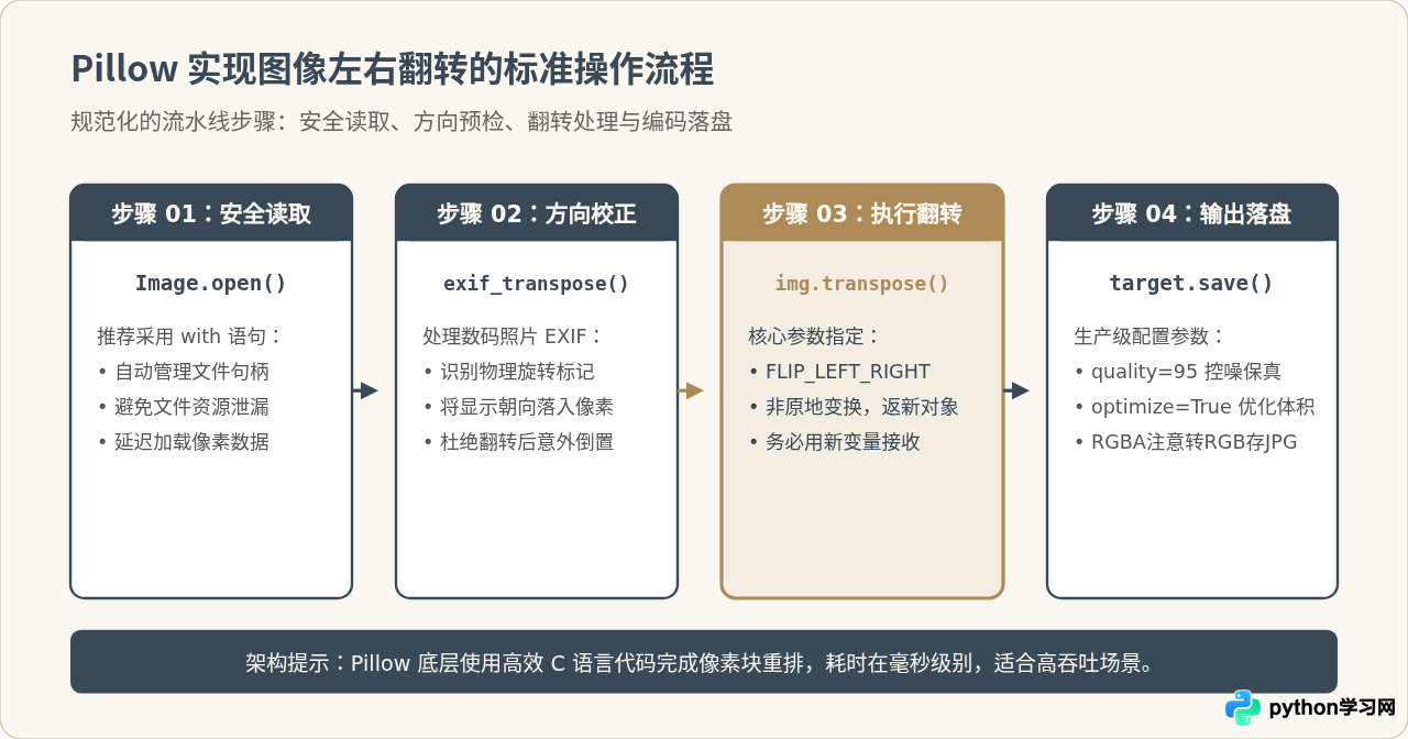 Python使用Pillow实现图像左右翻转