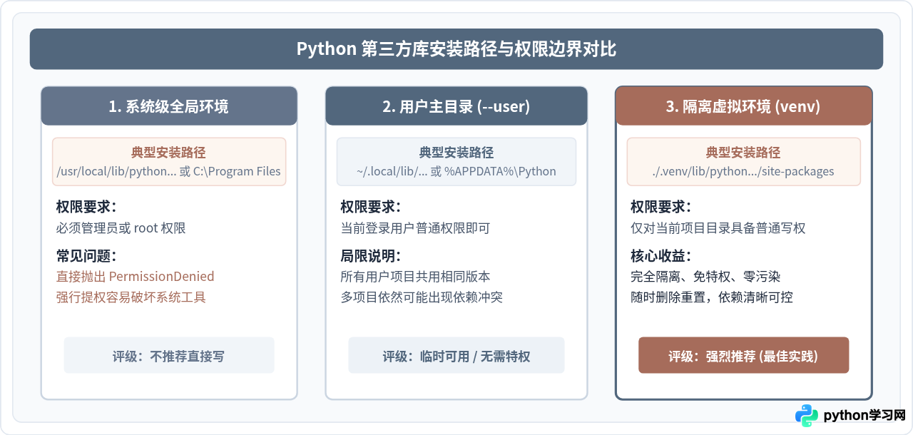Python pandas安装报错PermissionDenied或EnvironmentError的解决方法