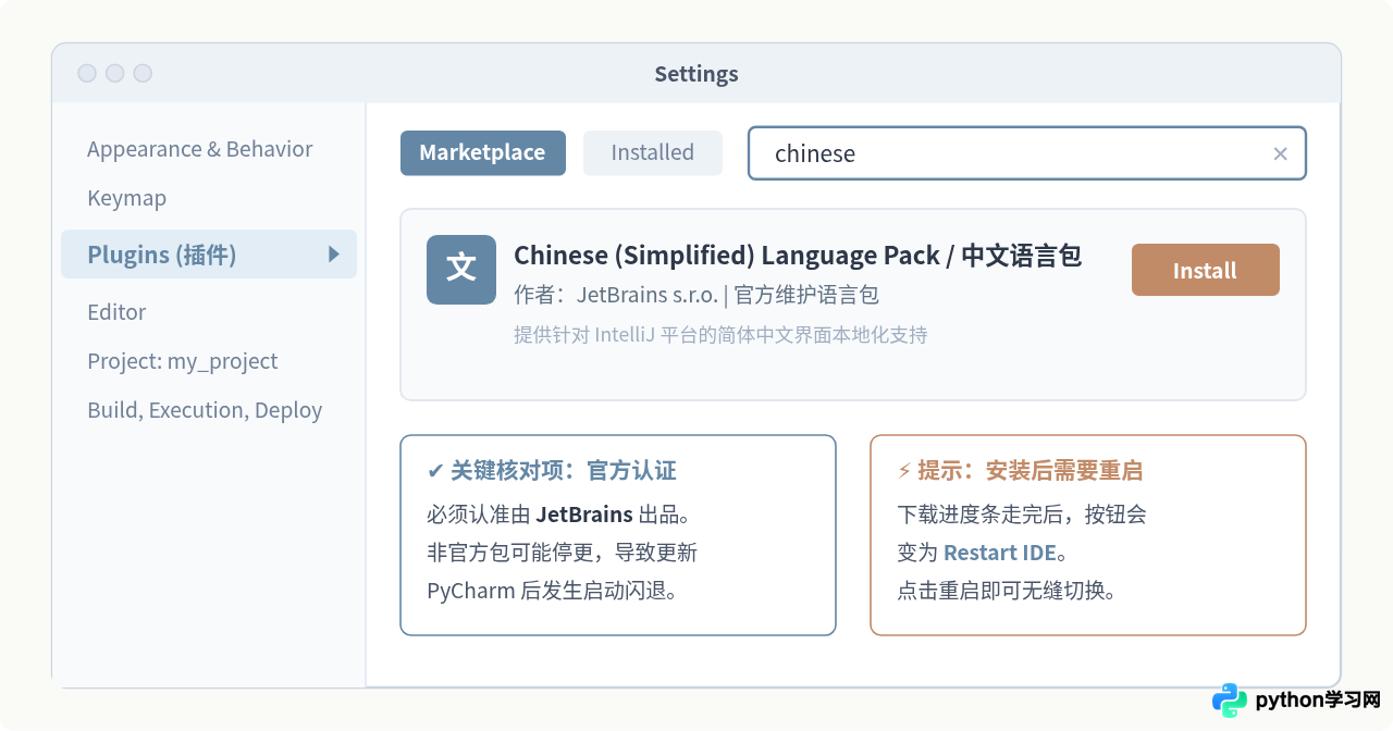 PyCharm怎么设置成中文界面