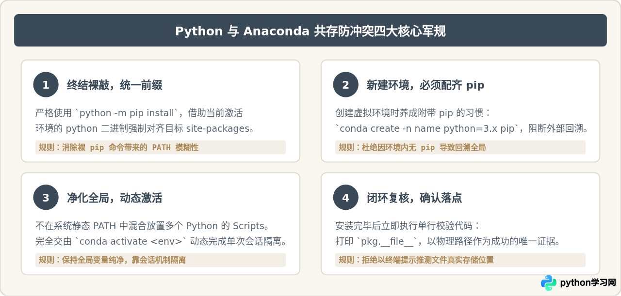 pip安装包到错误目录？解决Anaconda与Python共存时的依赖冲突