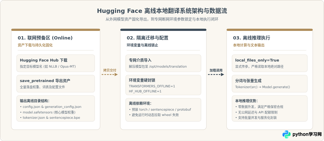 Python使用Hugging Face模型离线本地翻译方案