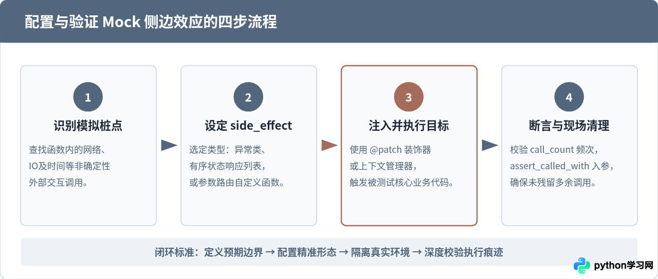 Python Mock侧边效应配置：side_effect与return_value怎么用