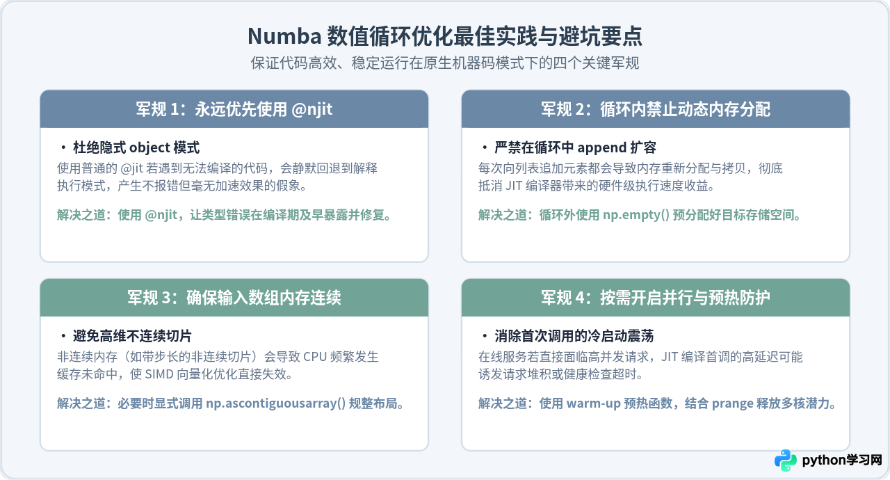 Numba @jit装饰器怎么加速Python数值计算型for循环