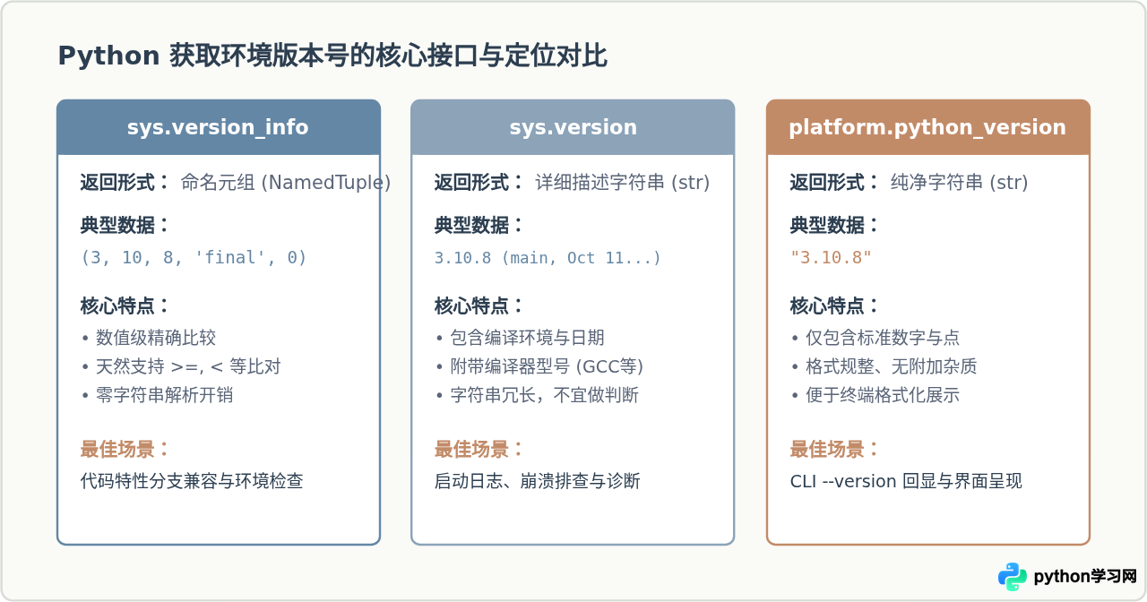 Python脚本中怎么获取当前运行环境的版本号