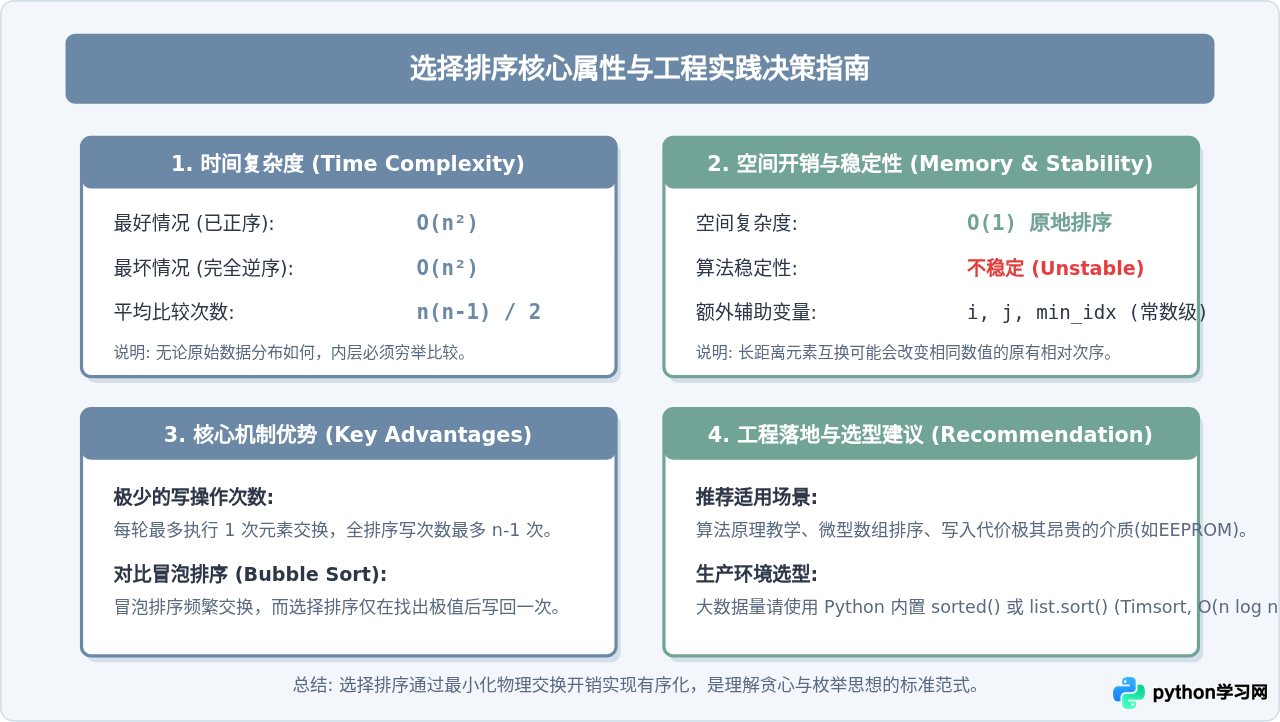 Python生成随机数并使用选择排序算法排序