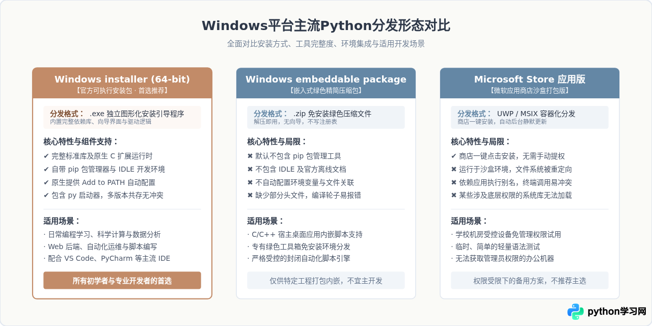 Windows系统Python官方安装包下载与安装步骤详解