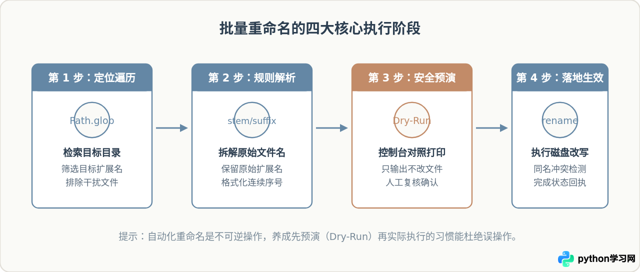 用Python实现文件批量重命名：适合新手的自动化小案例